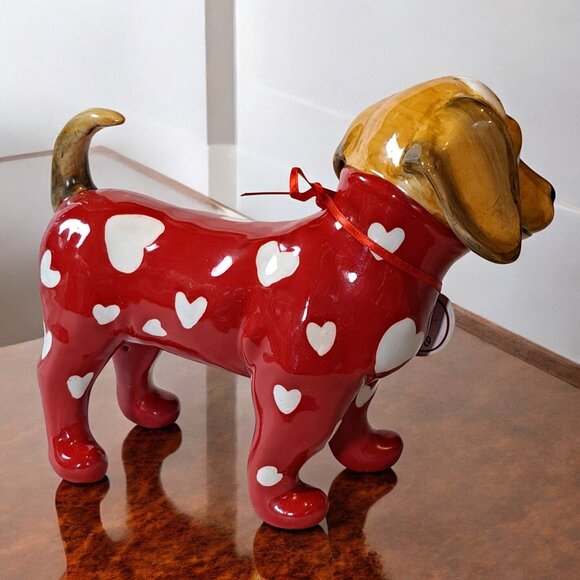 Blue Sky Heather Goldminc BE MINE Beagle Dachshund HEARTS PAJAMAS Figurine - Picture 5 of 11